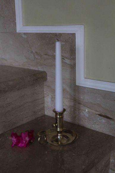 Антикварный подсвечник из латуни. Европа. Начало 20 века