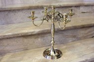 Роскошный латунный канделябр на 5 свечей