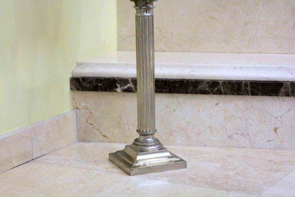 Невероятная потрясающая лампа колонна. Европа. Конец 19 века