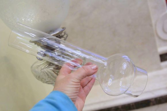 Невероятная потрясающая лампа колонна. Европа. Конец 19 века