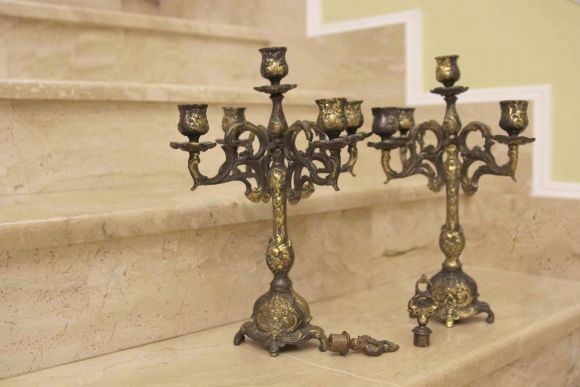 Старинные парные подсвечники. Европа. Начало 20 века