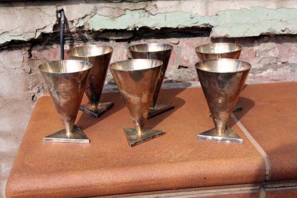 Шикарный набор бокалов для вина в стиле арт-деко