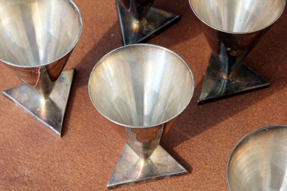 Шикарный набор бокалов для вина в стиле арт-деко