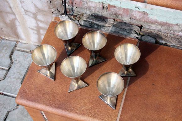 Шикарный набор бокалов для вина в стиле арт-деко