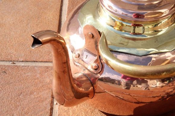 Медно-Латунный чайник в восхитительном состоянии