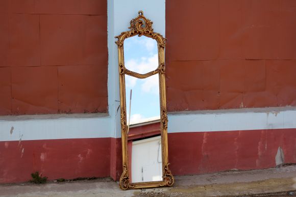 Зеркало золоченое в полный рост