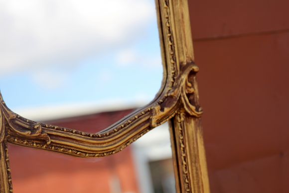 Зеркало золоченое в полный рост