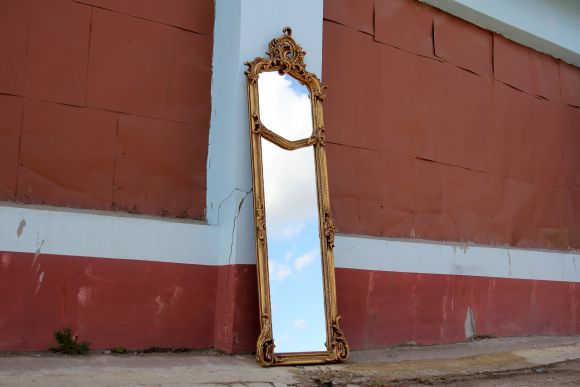 Зеркало золоченое в полный рост