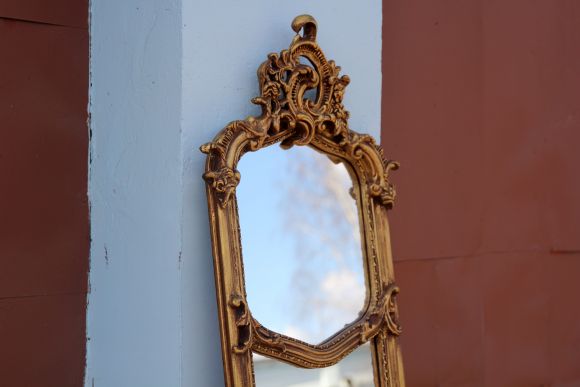 Зеркало золоченое в полный рост