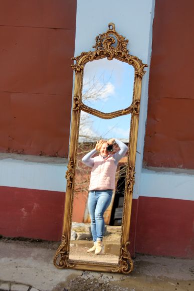 Зеркало золоченое в полный рост