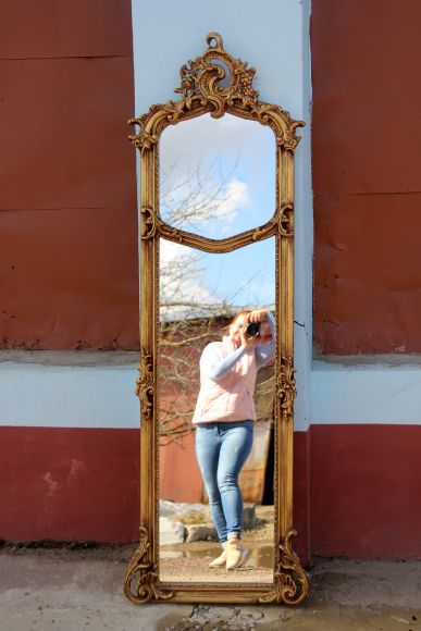 Зеркало золоченое в полный рост