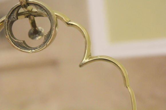 Старинный латунный умывальник-двуносик.