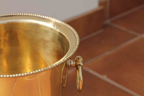 Старинное ведро для шампанского. Европа начало 20 вв. Латунь