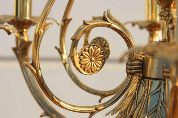 Красивая винтажная люстра из Италии. Европа. Середина 20 века