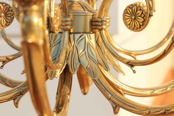 Красивая винтажная люстра из Италии. Европа. Середина 20 века