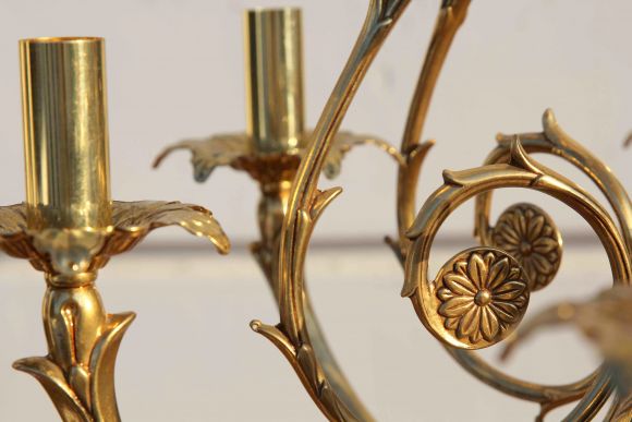 Красивая винтажная люстра из Италии. Европа. Середина 20 века