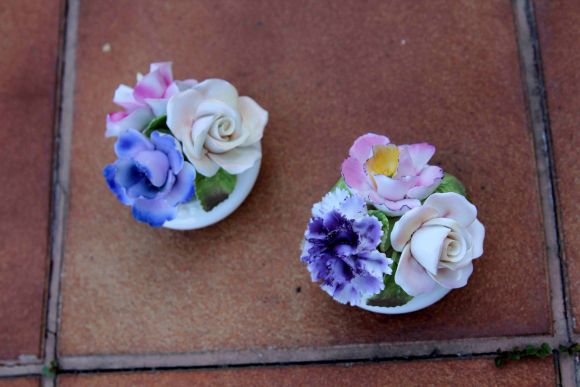 Цветочная композиция, очарование английских фарфоровых роз.