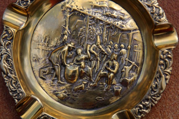 Круглая пепельница на 5 сигар. Голландия