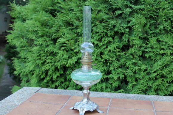 Старинная керосиновая лампа «Kosmos – Brenner», Франция, нач. 20 в.