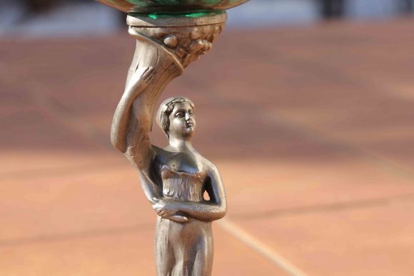 Невероятной красоты керосиновая лампа. Европа. Начало 20 в