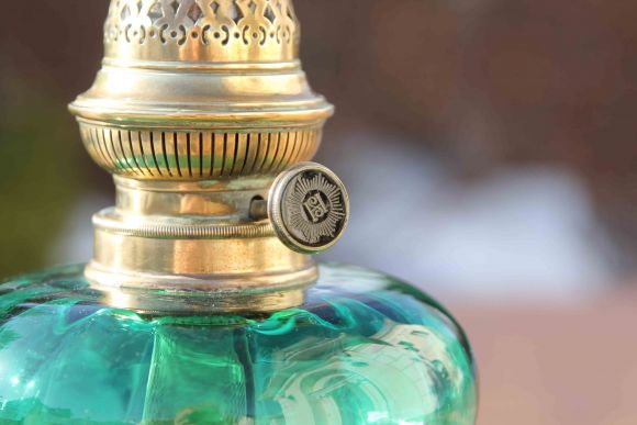 Невероятной красоты керосиновая лампа. Европа. Начало 20 в