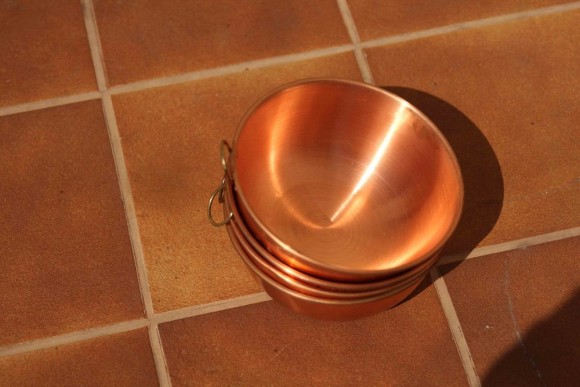 Винтажные, полезные, медные миски. Европа. Начало 20 века