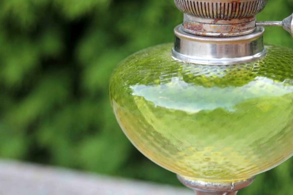 Старинная, редкой красоты керосиновая лампа.  "IDEAL 15. PRIMA I. BERLIN" 