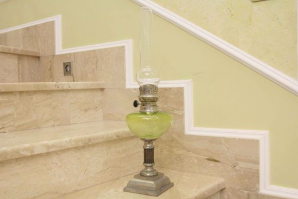 Старинная, редкой красоты керосиновая лампа.  "IDEAL 15. PRIMA I. BERLIN" 