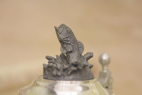 Пивная кружка с рельефным рисунком. Европа. Начало 20 века