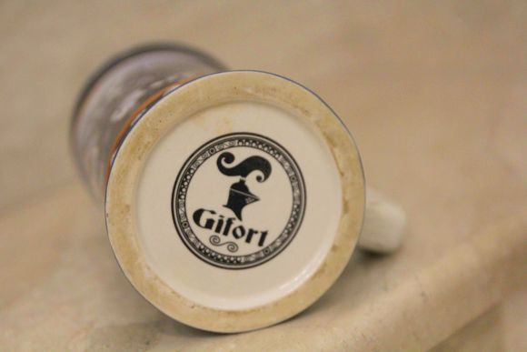 Пивная кружка с рельефным рисунком. Европа. Начало 20 века