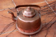 Финский 2х литровый медный чайник в патине Финский 2х литровый медный чайник в патине