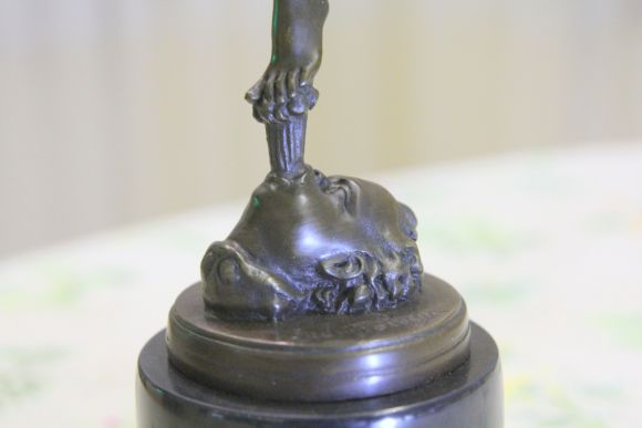 Винтажная медная статуэтка Меркурий