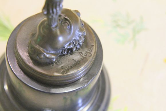 Винтажная медная статуэтка Меркурий