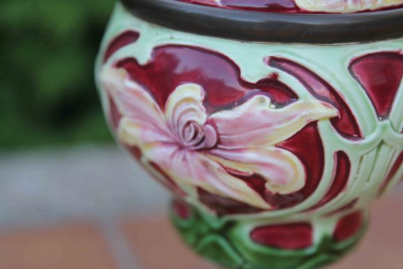 Очень редкая, старинная керосиновая лампа. Франция. Начало 20 века.