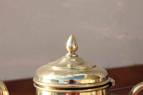 Чайник - кофейник из латуни. Идеальная форма. Европа