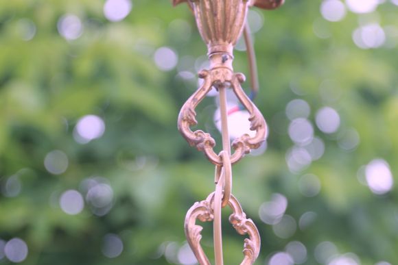 Бронзовая старинная люстра