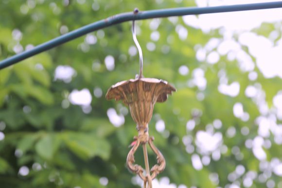 Бронзовая старинная люстра