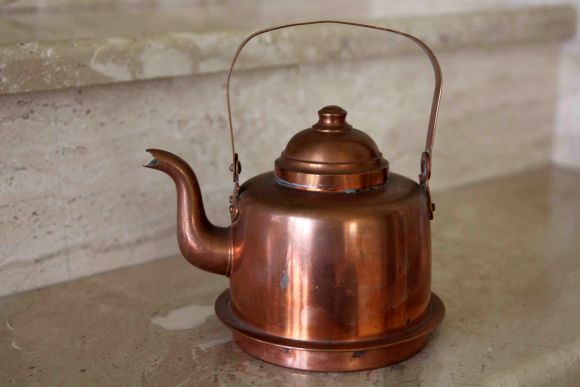 Финский чайник из меди. Объем 1 литр. Фирма TURKU POTHBERCOY