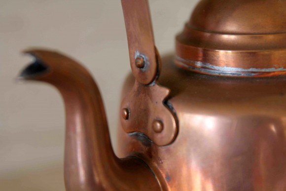 Финский чайник из меди. Объем 1 литр. Фирма TURKU POTHBERCOY