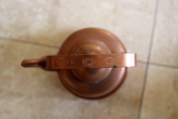 Финский чайник из меди. Объем 1 литр. Фирма TURKU POTHBERCOY