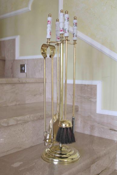 Антикварный набор для камина. Европа. Начало 20 века