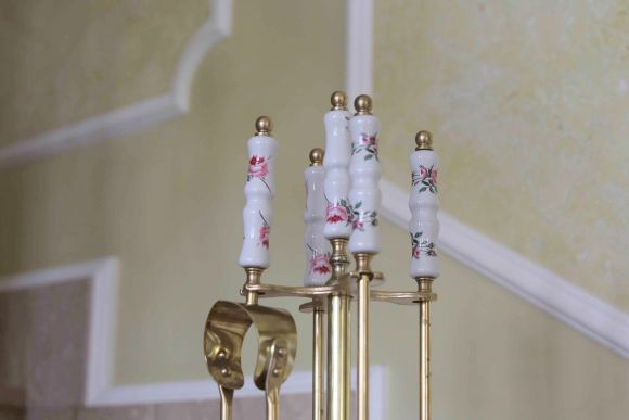 Антикварный набор для камина. Европа. Начало 20 века