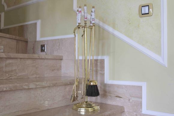 Антикварный набор для камина. Европа. Начало 20 века