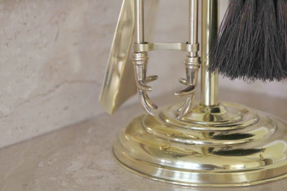 Антикварный набор для камина. Европа. Начало 20 века