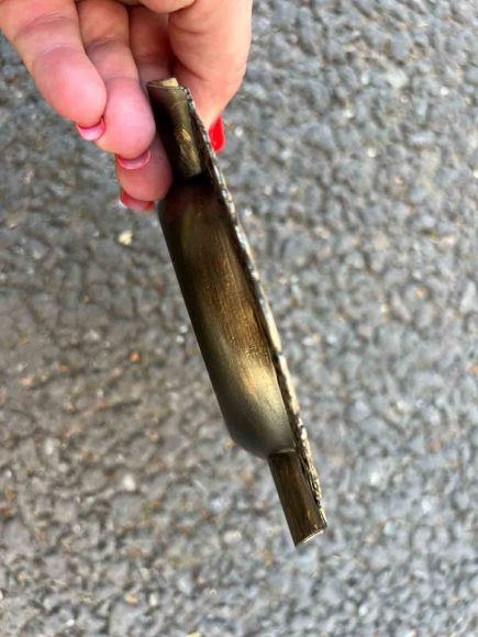 Очаровательная латунная посеребренная пепельница