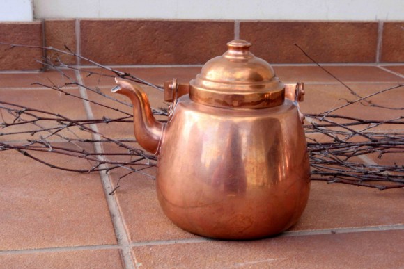 Медный чайник фирмы OPA. Финляндия. 3/4 L