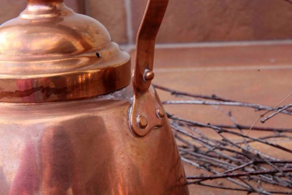 Медный чайник фирмы OPA. Финляндия. 3/4 L
