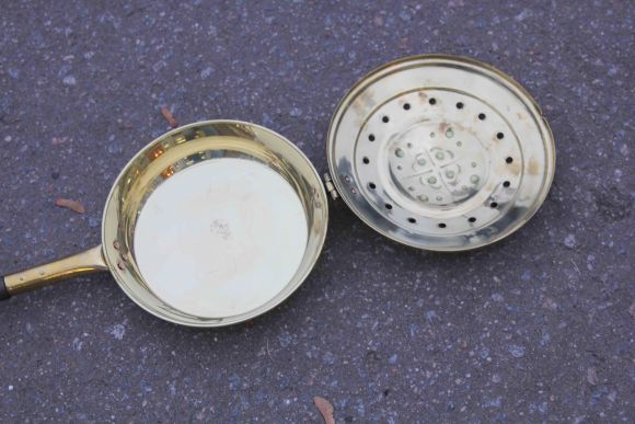 Грелка медная старинная 