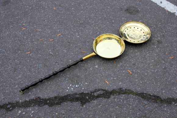 Грелка медная старинная 