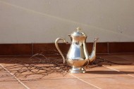 Посеребренный изящный кофейник в идеальном состоянии Посеребренный изящный кофейник в идеальном состоянии
